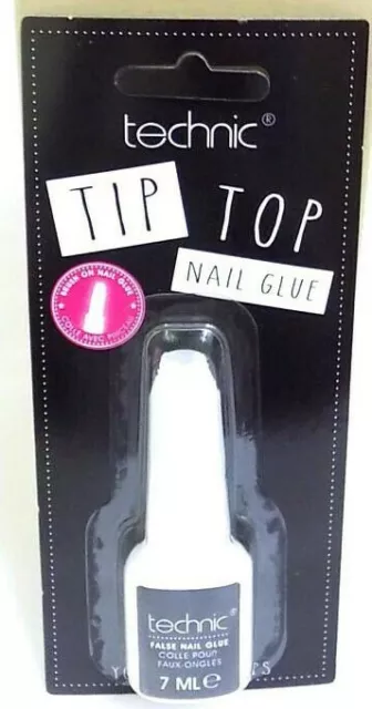 Technic Tip Top Brush On False Acrylic Press On Nail Glue  FREEPOST