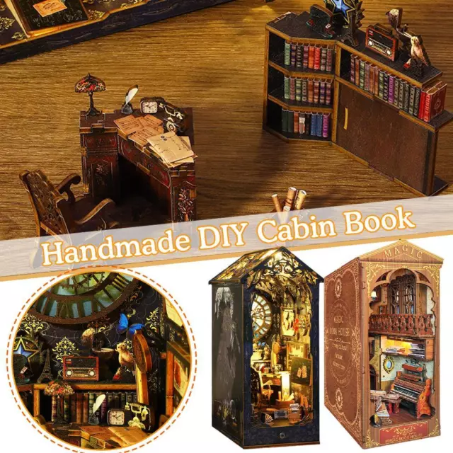 Gift DIY Book Nook Kit DIY Miniature Dollhouse Kit Detective Agency present