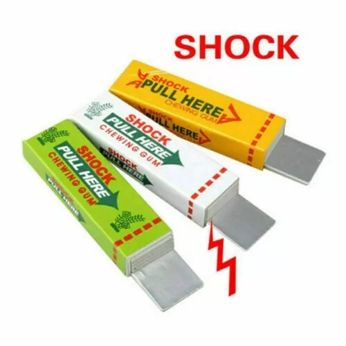 Electric Shock Chewing Gum Joke Shocking Toy Gadget Prank Trick Stocking Filler