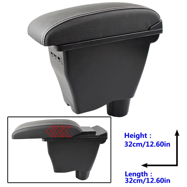 Mittelarmlehne Für Mini R56 2006-2014 - Schwarze Textil Konsole Plug & Play