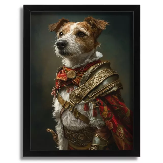 Jack Russell Wall Art Julius Caesar Dog Portrait Roman Empire Artwork Dog Gift