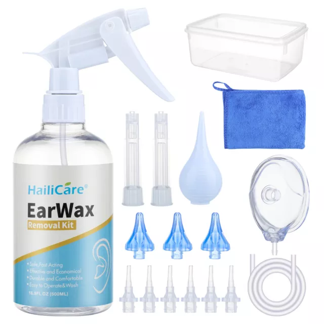 Medical Grade Ear Wax Remover Syringe Bottle Ear Cleaner Earwax Removal Kit  Tool
