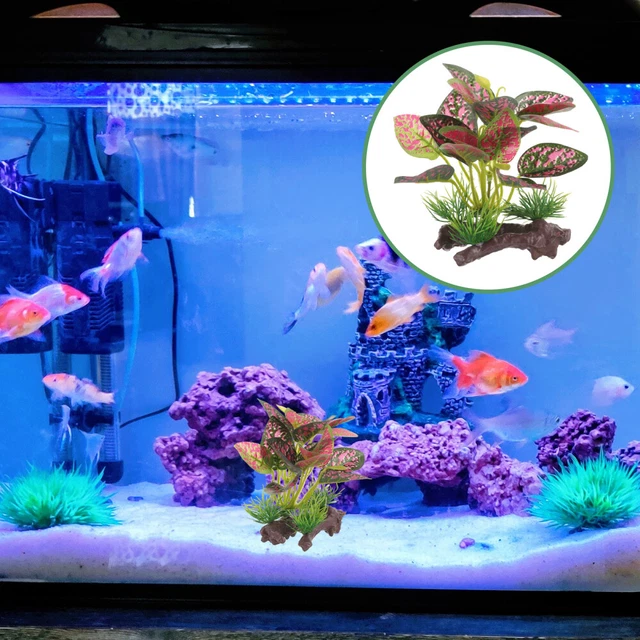 PIANTE ACQUATICHE FINTE vasca per pesci pino albero decorazione