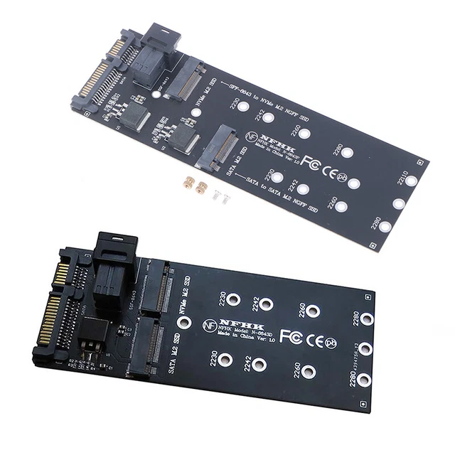 22PIN SATA M.2 SSD Adapter SFF-8643 to NVMe M.2 NF SSD for Mainboard ...
