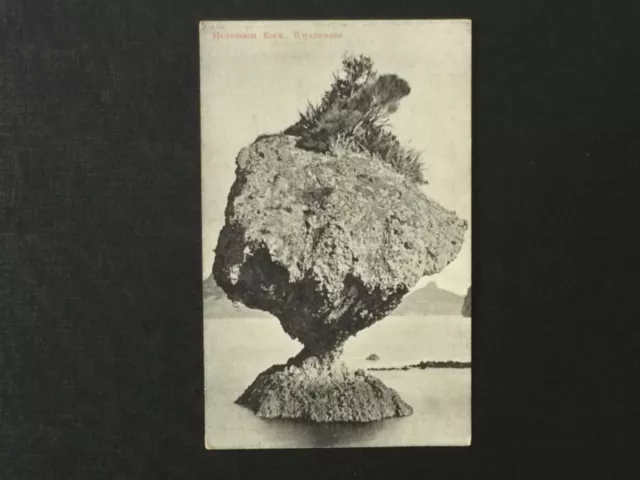 New Zealand , Whangaroa Nort Island . Mushroom Rock postcard early 1900’s