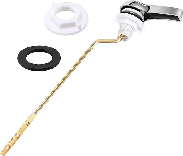 UNIVERSAL SIDE MOUNT Toilet Handle Tank Flush Lever to Chrome Finish