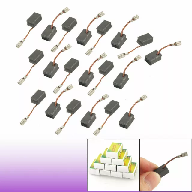 20 Pcs Electric Drill Motor Carbon Brushes 14/25" x 9/25" x 1/4"