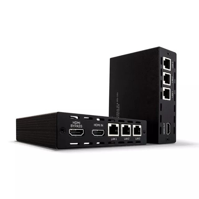 Lindy 100m C6 HDBaseT Extender Pro PoH Up to 4K 3D 10/100 RS 3