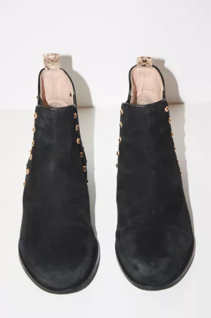 PABLO GERARD DAREL Boots Daim Clouté Motifs Serpent  T 37 TBE 3