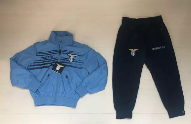 1673/63 Fw14 Lazio Macron Tuta Bambino Junior Jr Tracksuit 58062049