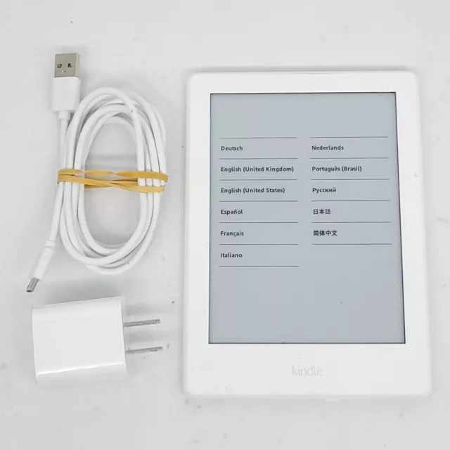 Kindle 2016 8th Gen, 6in 4GB White Kindle 2016 8th Gen, 6in 4GB White