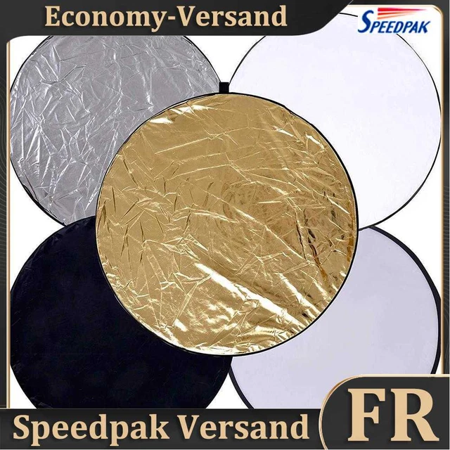 5 in 1 Collapsible Light Round Photography Reflector for Multi Photo (60cm) Hot
