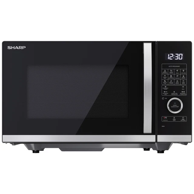 Sharp YC-QC254AE-B Mikrowelle Schwarz 900 W