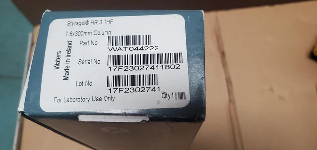 Waters Hplc Column Styragel Hr3-Thf New 1 Brand New In Oem Box (16978C-6)