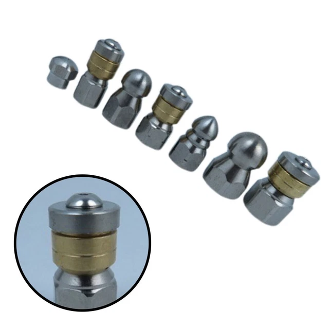 4 Ugelli Per Idropulitrice 110 Gradi - Acciaio Inox, Filetto 1/4', Orifizio 1.3mm, Per Pulizia - Foto 12