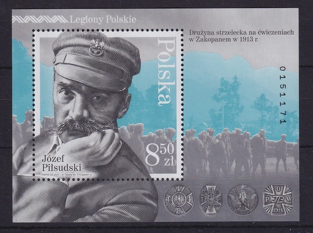 Polen 2014 Marschall Piłsudski  Mi.-Nr. Block 230  postfrisch **