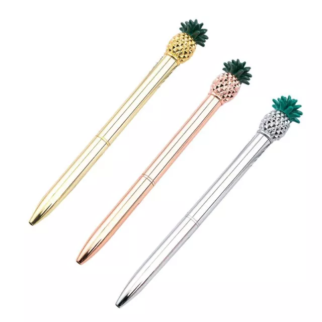 1.0mm Metal Pineapple Ballpoint Pen Signature Writing Tools Stationery