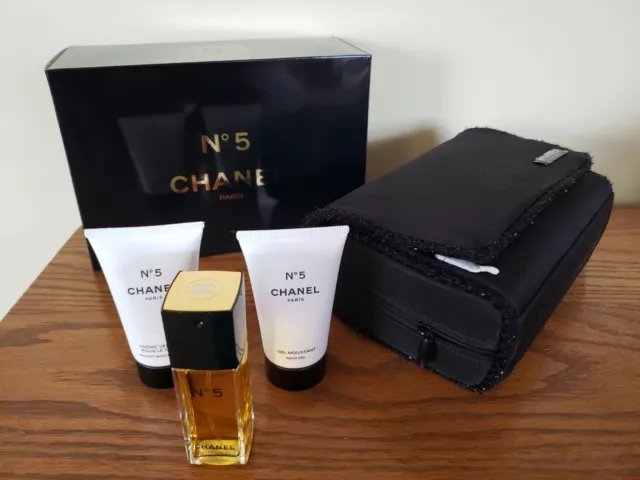 CHANEL NO 5 Perfume Gift Set/ Bath Gel Body Cream Eau de Toilette 1.2 oz ☆  New! $125.00 - PicClick