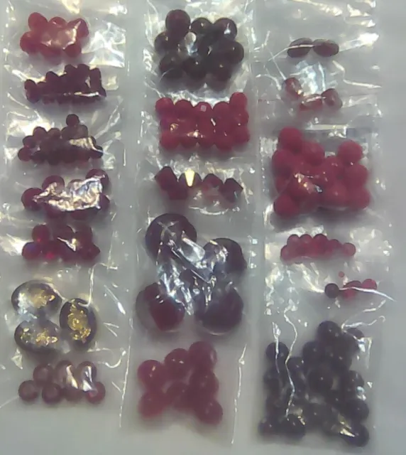 Mixed Lot Of Glass Beads For Jewelry Making Different Sizes And