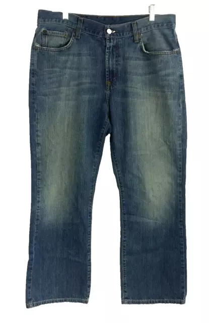 LUCKY BRAND MENS Dungarees Boot Cut Zip Fly Short Length Jeans Size ...
