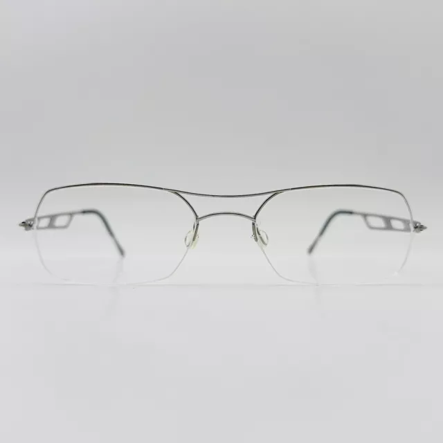 Lindberg Lunettes Hommes Femmes Carré Argent Strip Titanium Mod. 3002 P10 49/17