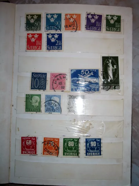 50 Jahre altes Album Briefmarken Europa Konvolut ~ sehr alte Briefm