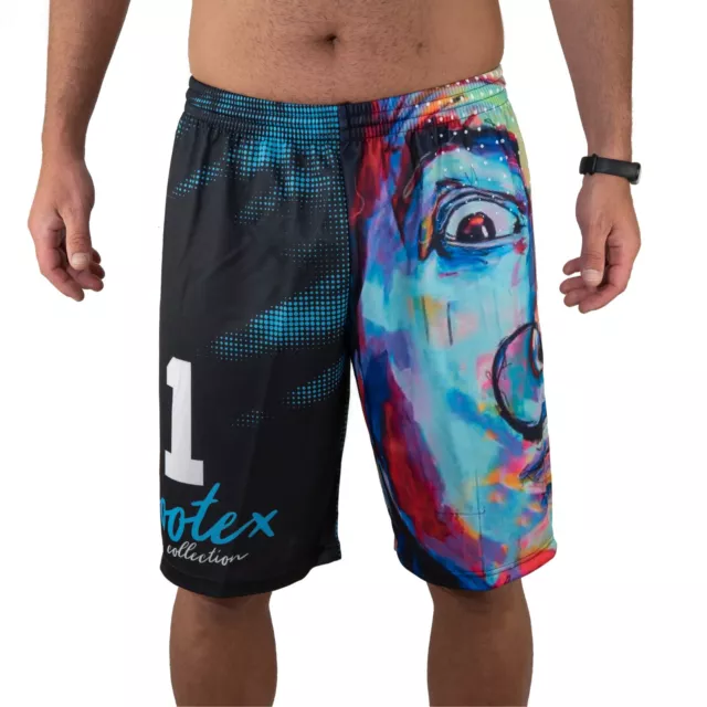 Footex Short Plage Volley-Ball Dali Face Clock Tennis Mer Encres de Sublimation