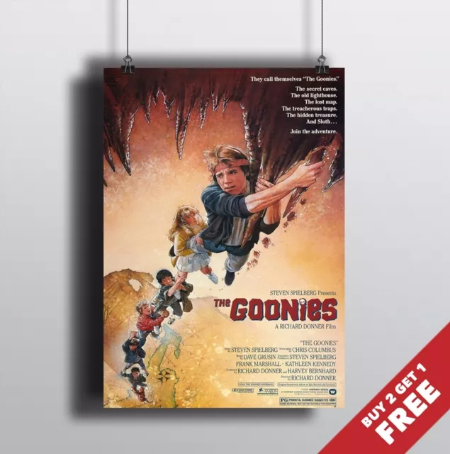 THE GOONIES Poster A3 / A4   Steven Spielberg Classic Movie Art Print Home Deco