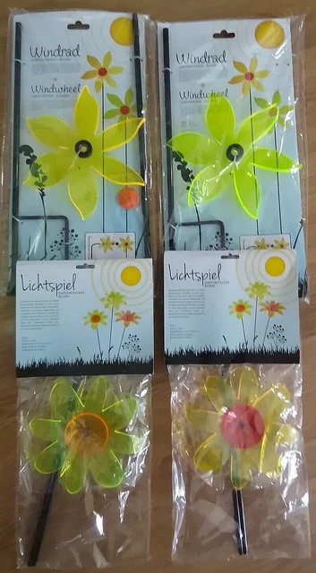 FaloStwer Windrad Garten-Deko - Farbenfrohes Einzelblatt-Windrad Für Terrasse & Garten - Wetterfeste Outdoor-Dekoration