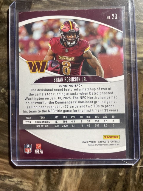 2025 PANINI ABSOLUTE Advent Calendar brian robinson jr #23 $2.00 ...