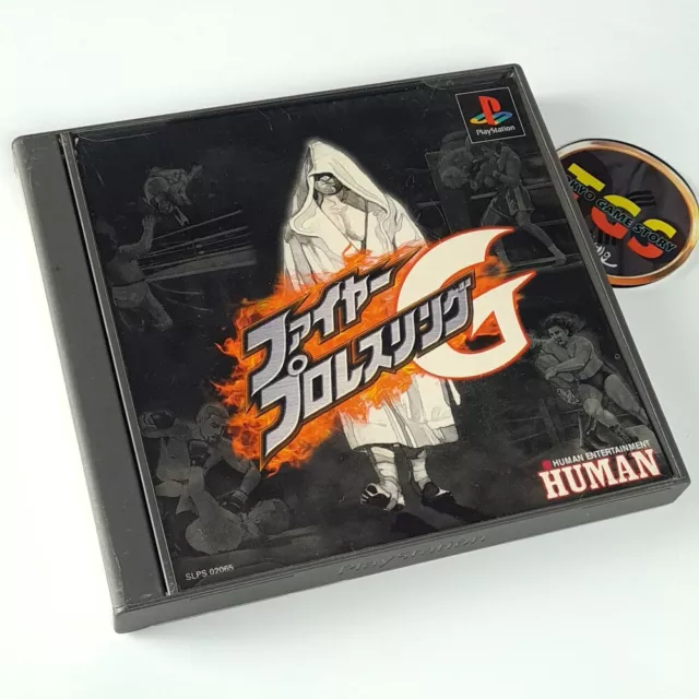 Fire Prowrestling G PS1 Japan Ver. Playstation 1 Human Sports Wrestle Catch Figh
