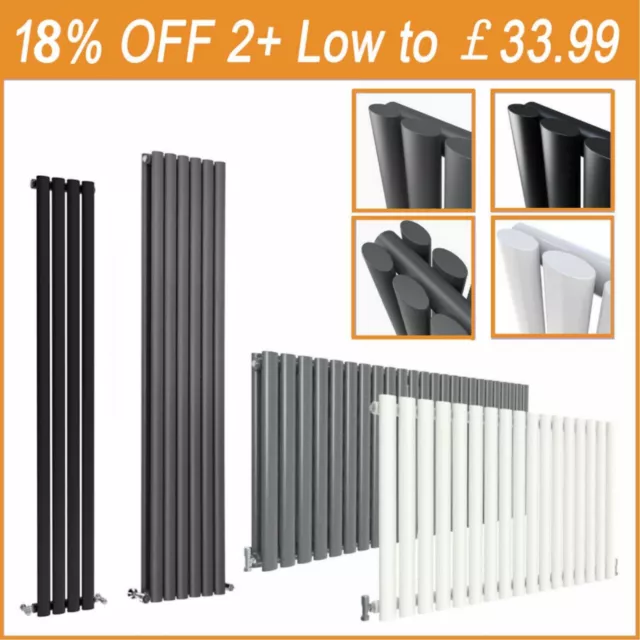 Horizontal Vertical Flat Panel Oval Column Designer Radiator Central Heating Rad