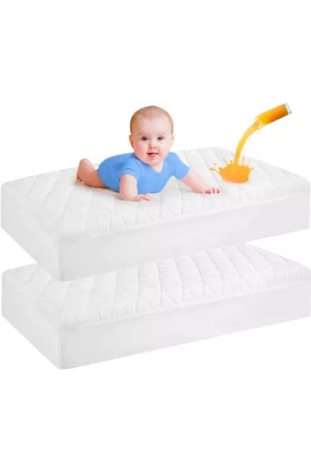 Dudu N Girlie Terry Cotton 51 x85cm Waterproof Mattress Protector Next 2 Me Crib