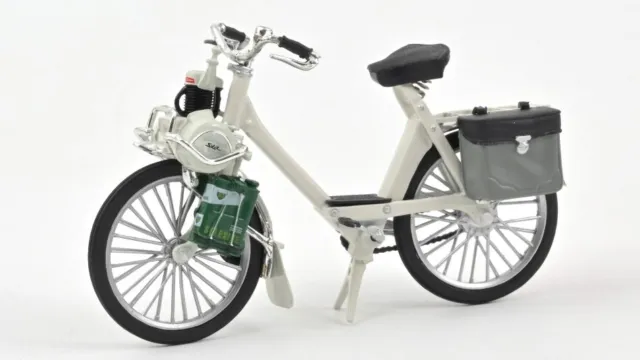 Model motorcycle moped Norev Solex Scale 1:18 1969 White Motor Bike vehicles