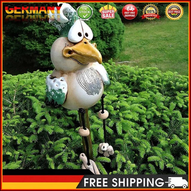 Kunstharz-Garten-Huhn-Statue Art Farm Dumb Chicken Sculpture Ornament (grün)