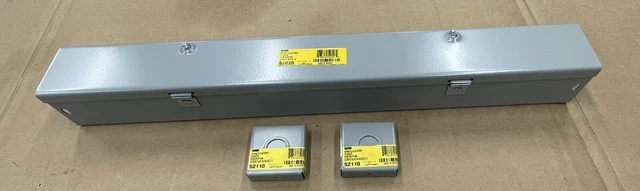 Hoffman 24” Wireway 52020  F22G24. With  2ea. 52110  F22gcp closure plates.