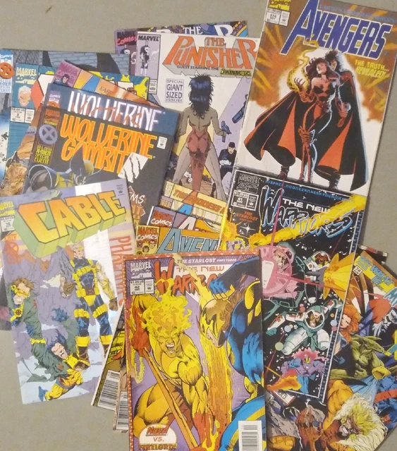 Marvel Comics Punisher Wolverine Avengers New Warriors Lot 23 Books As Pictured