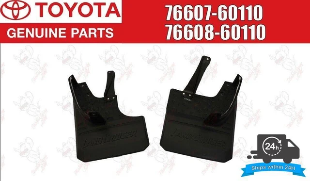 Rear Mud Guards For Toyota Land Cruiser 70 Series 1990-96 – Black, Pair