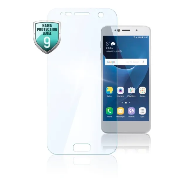 Schutzglas Hama Premium Crystal Glass für Samsung Galaxy A3 2017 Displayschutz