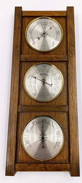 Wetterstation Eiche Rustikal Hygrometer Barometer Thermometer Wetterstation Eiche Rustikal Hygrometer Barometer Thermometer