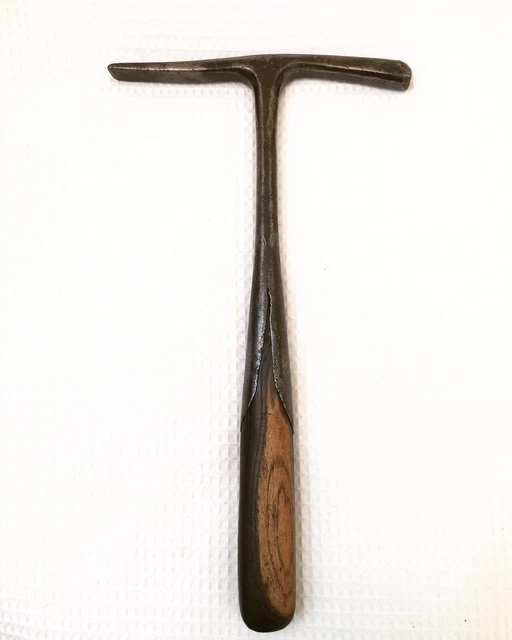 Ancien Marteau De Forgeron Forgé – Outil N°19 Du XIXe Siècle, Chasse Carré