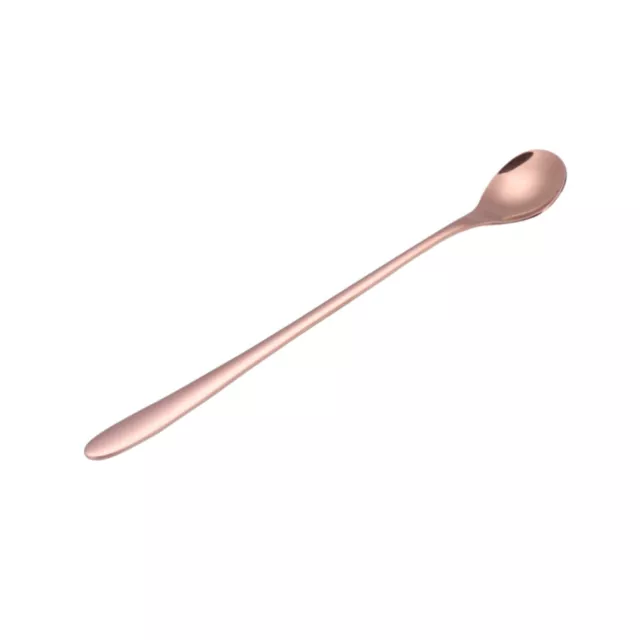 1pc Coffee Spoon Bar Stirring Spoon Drinking Straw Spoon Tea Stainless Steel