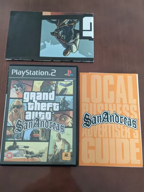 Vtg TESTED W MAP (RARE) Grand Theft Auto San Andreas PS2 Games Playsta –  ParadiseTradingPost
