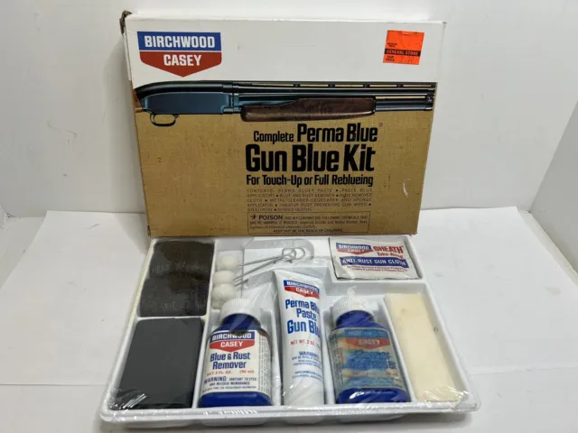 Vintage Birchwood Casey Complete Perma Blue Gun Blue Kit CBK13701 NOS