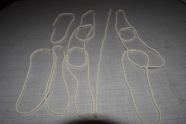 10 Knochen Kettchen mit Schraubverschluss Handarbeit 40 cm Länge Handarbeit