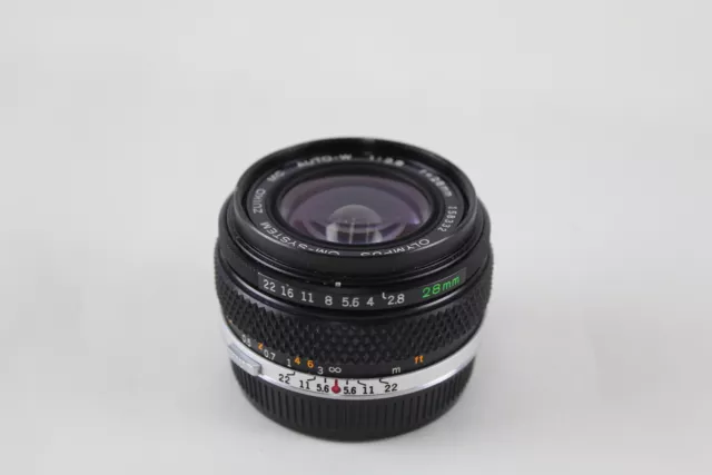 Olympus OM-System 28mm F/2.8 CAMERA LENS Mechanically WORKING