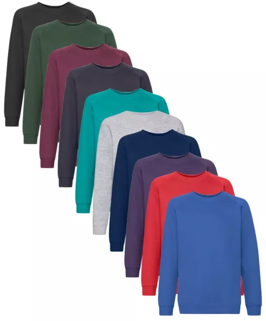 Fruit of the Loom Bambini Bambine Bambini Premium Felpa Scuola Maglione