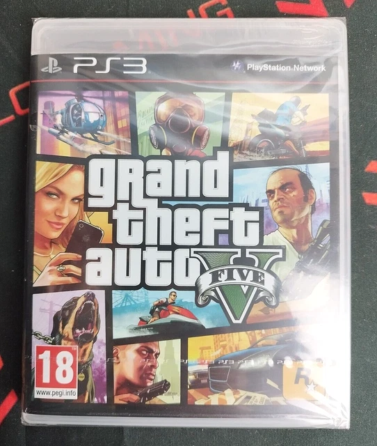 Grand Theft Auto 5 V PS3 PlayStation 3 Video Game With Case (NEW & SEALED)