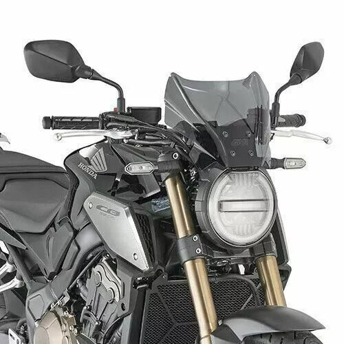 GIVI CUPOLINO SPECIFICO FUME' 22x31cm HONDA CB 650 R 2019 > 2021 + ATTACCHI