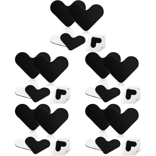 20 piezas pinzas de alfombra almohadillas en forma de corazón alfombras cintas de alfombra pegatinas para madera dura